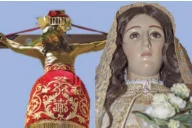 Imagen religiosa de las Fiestas de Mayo en Tórtola de Henares